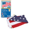 Nyl-Glo Colorfast Outdoor U.S. Flags, 4' x 6'