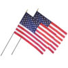 OLYMPUS DIGITAL CAMERA U.S. Classroom Flag, 24" x 36" with Staff, Pack of 2