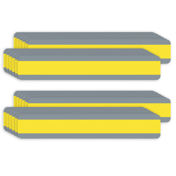 Double Wide Sentence Strip Reading Guide, 1-1-4" x 7-1-4", Yellow, 12 Per Pack, 2 Packs