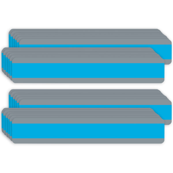 Double Wide Sentence Strip Reading Guide, 1-1-4" x 7-1-4", Blue, 12 Per Pack, 2 Packs