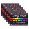 Computer Mouse Pad, 8" x 10", Every Voice is Welcome Here, Pack of 6