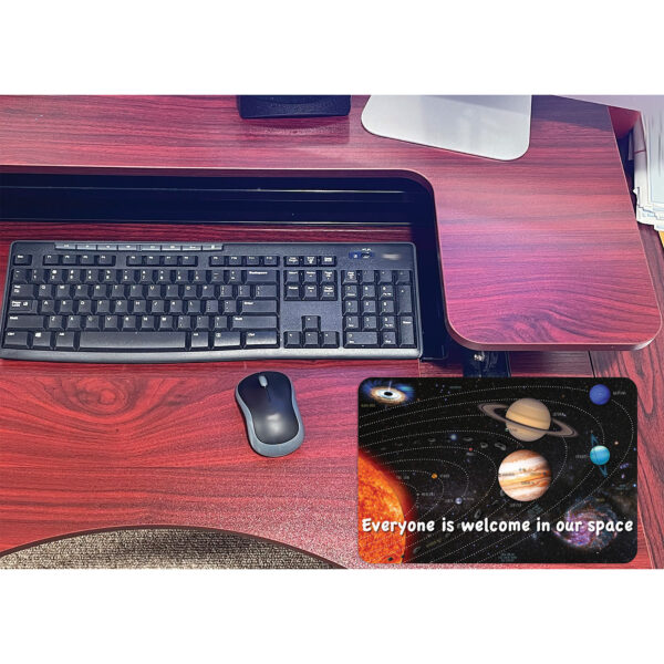 Computer Mouse Pad, 8" x 10", Everyone is Welcome in our Space, Pack of 6