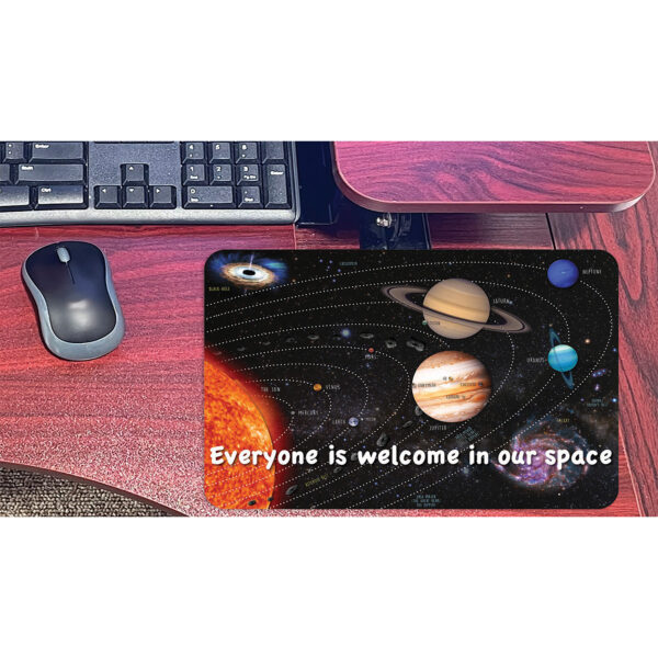 Computer Mouse Pad, 8" x 10", Everyone is Welcome in our Space, Pack of 6