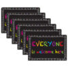 Computer Mouse Pad, 8" x 10", Everyone is Welcome Here, Chalk Loop, Pack of 6