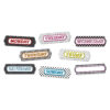 Magnetic Die-Cut Timesavers & Labels, Days of the Week, Black and White Assorted Patterns, 8 Per Pack, 6 Packs