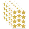 Die-Cut Magnets, 3" Gold Sparkle Stars, 12 Per Pack, 6 Packs