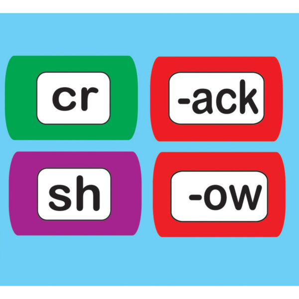 Die-Cut Magnetic Foam Word Chunking, 100 Pieces Per Pack, 3 Packs