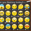Smart Poly Chart, 13" x 19", Emotions Icon How Are You Feeling, Pack of 10