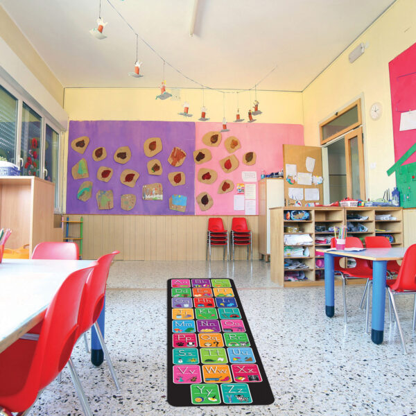 Smart Poly, The Original Fun Mat, Mat Runner, 15.5" x 47", Alphabet and Matching Pictures