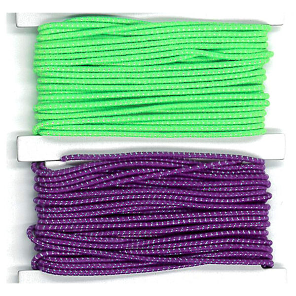 Thick Sparkle Elastic Cord, 6 Colors, 18 Yards Per Pack, 6 Packs