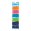 Thick Sparkle Elastic Cord, 6 Colors, 18 Yards Per Pack, 6 Packs