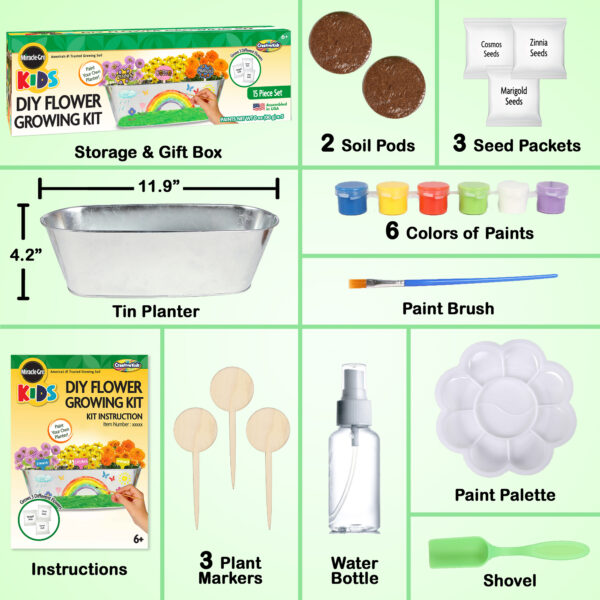 MiracleGro Paint & Plant My First Flower Growing Kit