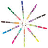 Washable Markers, Double-Tip, 16 Colors, 8 Per Pack, 12 Packs