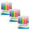 Washable Brush Markers, 12 Colors, 12 Per Pack, 3 Packs