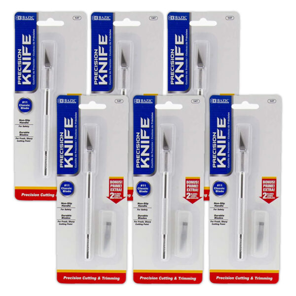 ERSBAZ147-6.jpg Precision Knife with Replacement Blades, Pack of 6