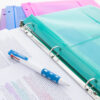 ERSBAZ2157-3_3.jpg Poly Project Envelopes, 11-1-2" x 9-3-4", 200 Sheet Capacity, Assorted Colors, 5 Per Per Pack, 3 Packs