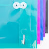 ERSBAZ2157-3_5.jpg Poly Project Envelopes, 11-1-2" x 9-3-4", 200 Sheet Capacity, Assorted Colors, 5 Per Per Pack, 3 Packs