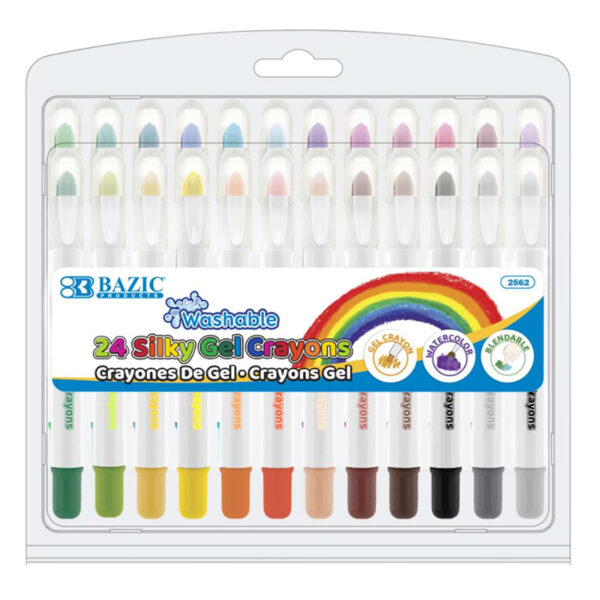 ERSBAZ2562.jpg Washable Silky Gel Crayons, 24 Colors