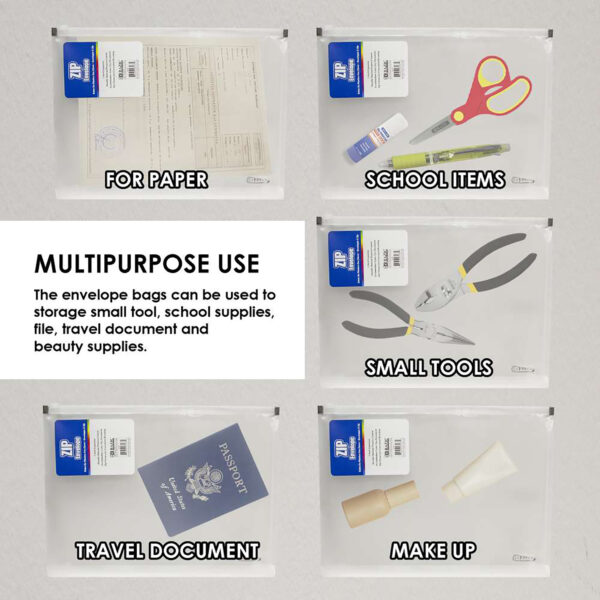 ERSBAZ3187-12_5.jpg Clear Letter Size Zip Envelope, Pack of 12
