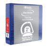 Slant D Ring View Binder with 2 Pockets, 2", Blue, Pack of 6