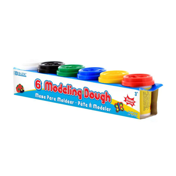 ERSBAZ3310-6_3.jpg Modeling Dough, 2 oz. Multi Color, 6 Per Pack, 6 Packs