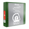 Slant D Ring View Binder with 2 Pockets, 2", Green, Pack of 6