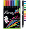 Intensity Fineliner Marker Pen, Fine Point (0.4mm), Assorted Colors, 10 Per Pack, 2 Packs