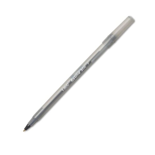Round Stic Xtra Life Ball Pen, Black, 60 Per Pack, 2 Packs