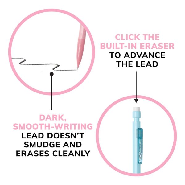 Mechanical Pencil Xtra Life, Pastel Colors, 40 Count