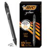 ERSBICRGLCG11BLK.jpg Gel-ocity Quick Dry Retractable Gel Pens, Black, Pack of 12
