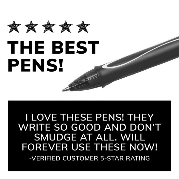 ERSBICRGLCG11BLK_1.jpg Gel-ocity Quick Dry Retractable Gel Pens, Black, Pack of 12