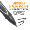 ERSBICRGLCG11BLK_2.jpg Gel-ocity Quick Dry Retractable Gel Pens, Black, Pack of 12