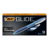 4570988 VCGN11-G-BLK OL Glide Retractable Ball Pen, Medium Point (1.0 mm), Blue, 12-Count