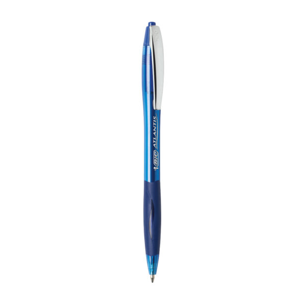 ERSBICVCG11BLU_4.jpg Glide Retractable Ball Pen, Medium Point (1.0 mm), Blue, 12-Count