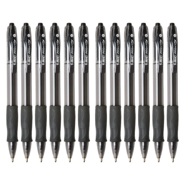 Glide Bold Retractable Ball Point Pen, Bold Point (1.6mm), Black, 12-Count