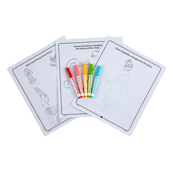 Disney Princess, Color & Sticker Activity Set Color & Sticker Activity Set, Princess, 3 Sets