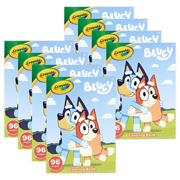 04-2755 Coloring Book Bluey 96pg PDP product images Coloring Book, 96 Pages, Bluey, Pack of 8