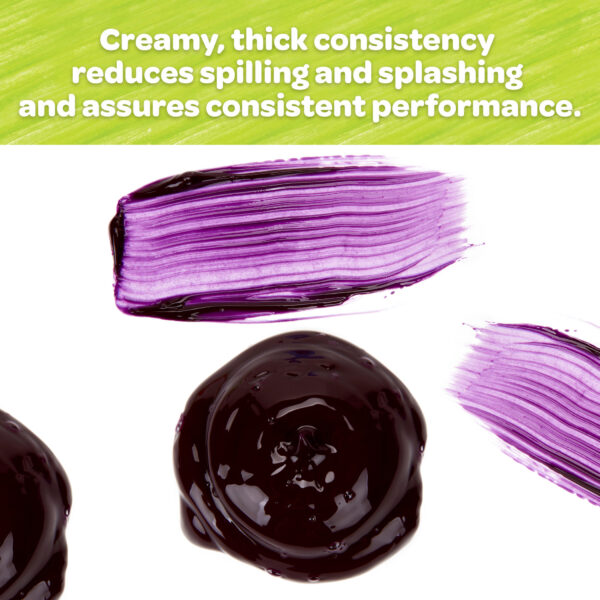 Washable Finger Paint, Violet, 16 oz, Pack of 3