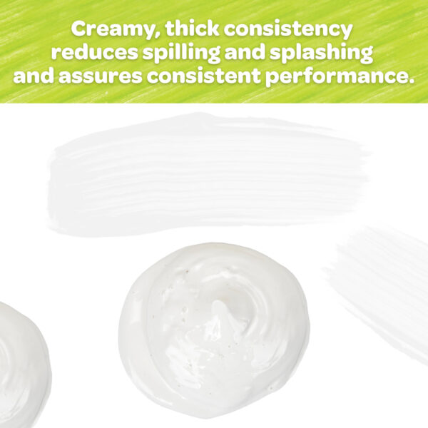 Washable Finger Paint, White, 16 oz, Pack of 3