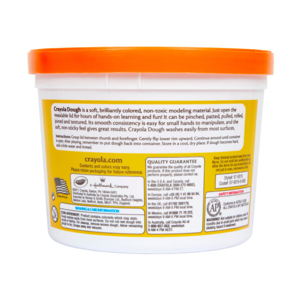 Dough, Green, Violet, Orange, 57-0015-3-036, 57-0015-3-040 Super Soft Modeling Dough, Orange, 3 lbs. Bucket, Pack of 2