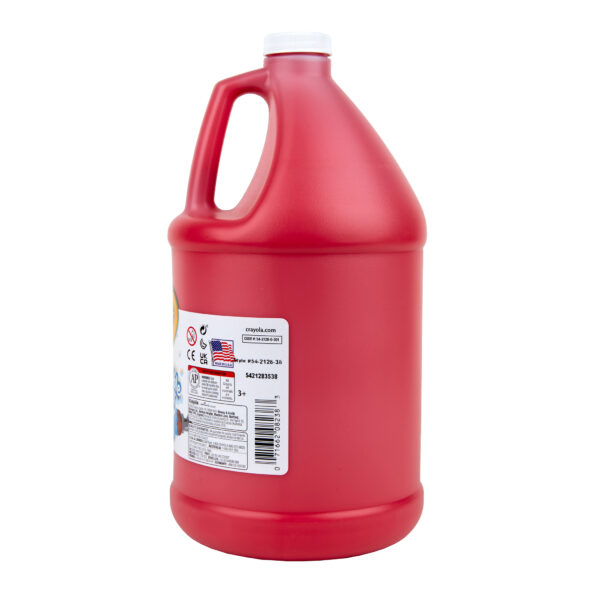 Washable Paint, Red, 1 Gallon Washable Paint, Red, Gallon