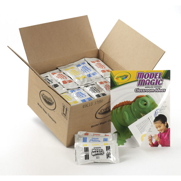 Model Magic Modeling Material Primary Colors Classpack, Assorted Colors, 1 oz, Pack of 75