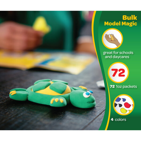 Model Magic Modeling Material Primary Colors Classpack, Assorted Colors, 1 oz, Pack of 75