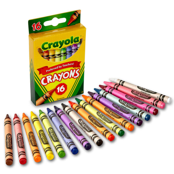 ERSBIN3016-8_2.jpg Crayons, Regular Size, 16 Per Box, 8 Boxes