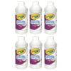 Artista II Washable Liquid Tempera Paint, White, 16 oz. Bottles, Pack of 6