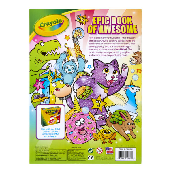 Epic Book of Awesome Epic Book of Awesome 288-Page Coloring Book, Pack of 6