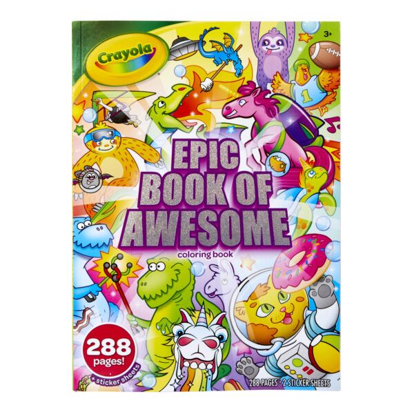 Epic Book of Awesome Epic Book of Awesome 288-Page Coloring Book, Pack of 6