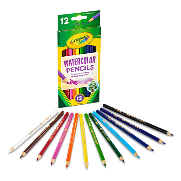 Watercolor Pencils, 12 Per Box, 6 Boxes