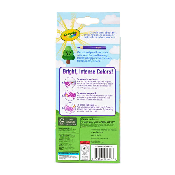 Watercolor Pencils, 12 Per Box, 6 Boxes