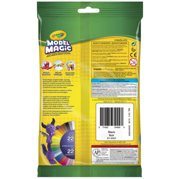 Model Magic Modeling Compound, Black, 4 oz Packs, 6 Packs